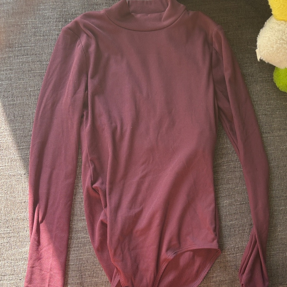 Girlfriend collective ribbed turtleneck bodysuit